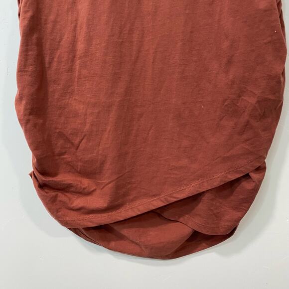 Free People Beach Women's Dress Jacinta Mini Tulip Wrap Red Large Cotton - Picture 4 of 9